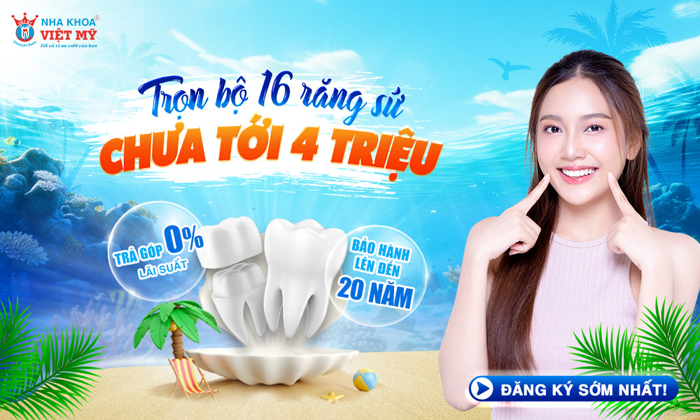 Trọn bộ 16 răng sứ