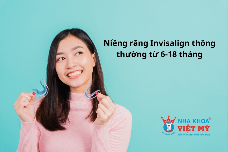 Thời gian thông thường khi niềng răng Invisalign